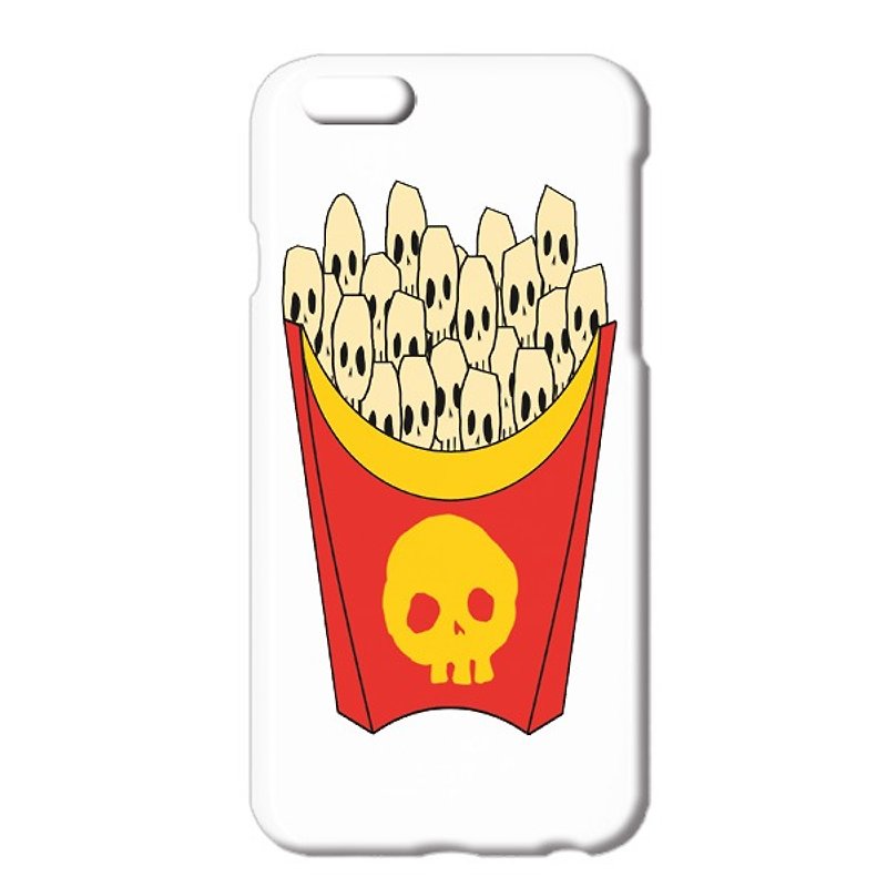 [IPhone Cases] skull French fries / Collar 2 - Phone Cases - Plastic White