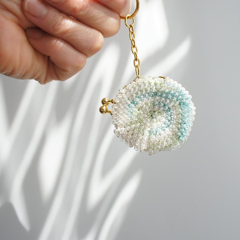Ba-ba handmade　 Beads crochet mini-coinpurse　 No.859 - 長短皮夾/錢包 - 其他材質 多色