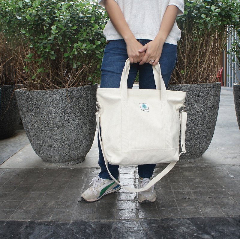 Totes bag - Handbags & Totes - Cotton & Hemp White