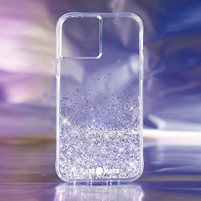 iPhone 12 & 13 series - Twinkle Ombré - Stardust Phone Cases - เคส/ซองมือถือ - พลาสติก สีเงิน