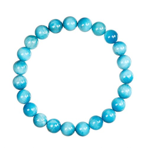 正佳珠寶 Gemsrich Jewelry 【正佳珠寶】藍磷灰 高品貓眼藍磷灰 7.8-8.3mm 藍磷灰手珠
