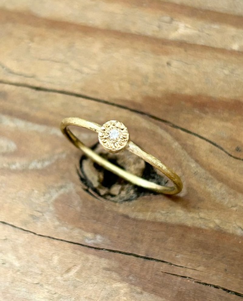 Brass ring "flower" - General Rings - Other Metals 