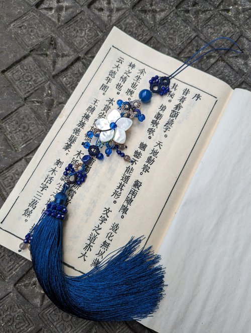 中国香り タッセルペンダント 扇子中国結びタッセルブルー瑪瑙ラピスラズリタッセル古典