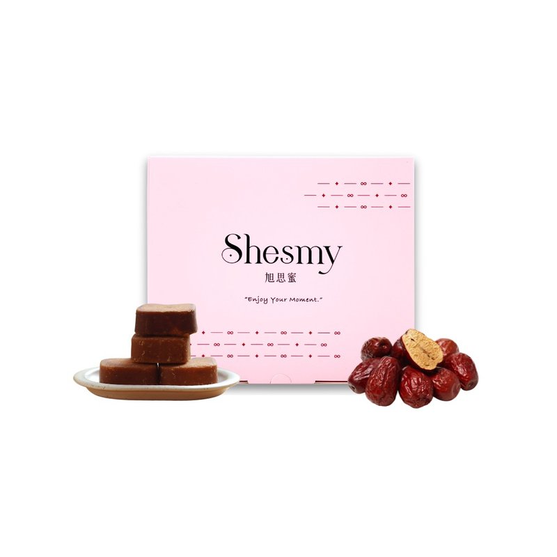 【暖宮秘方】Shesmy旭思蜜黑糖磚-桂圓紅棗 - 茶葉/茶包/水果茶 - 紙 粉紅色