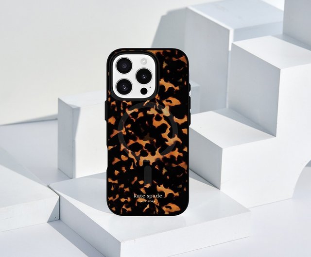 kate spade iPhone16Proケース Tortoiseshell MagSafe Kate Spade New York Apple iPhone 16 Pro Max Protective Case