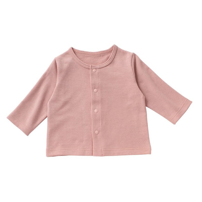 【日本OP mini】嬰幼童四季開襟外套-粉紅色 - 男/女童外套 - 棉．麻 