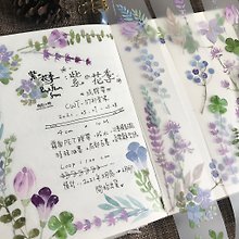 Handmade rubber stamp-Q flower language small love letter flower