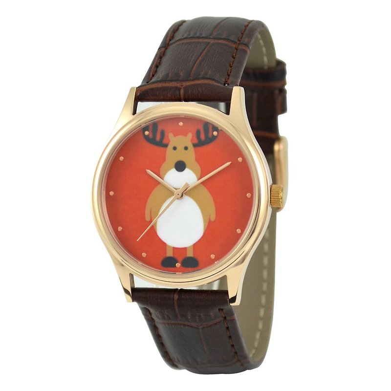 聖誕禮物 - 聖誕節手錶 - 全球免運費 - 女裝錶 - 其他金屬 紅色