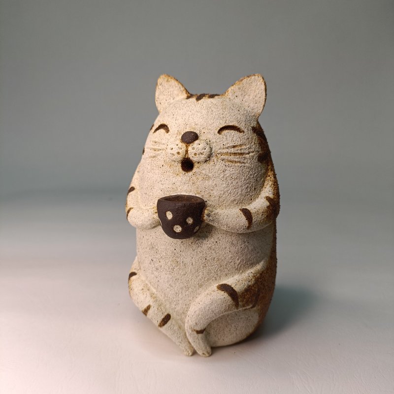 下午茶系列-品咖啡/陶藝品/原創 - 擺飾/家飾品 - 陶 