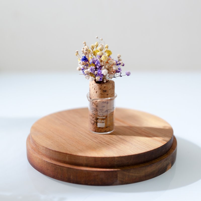 Gypsophila cork-a set of two - Plants - Wood Multicolor