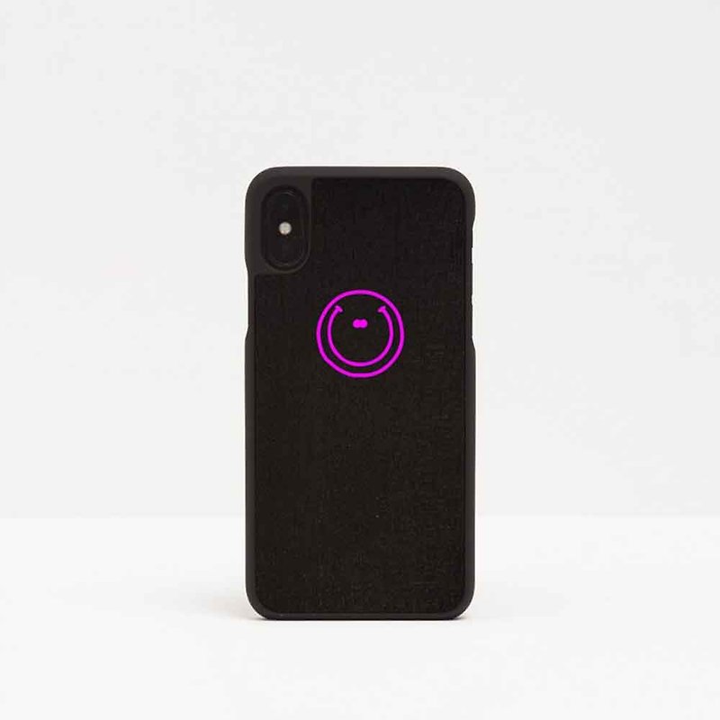 [Pre-Order] Log Phone Case / Smile Pink-iPhone / Huawei - Phone Cases - Wood Brown