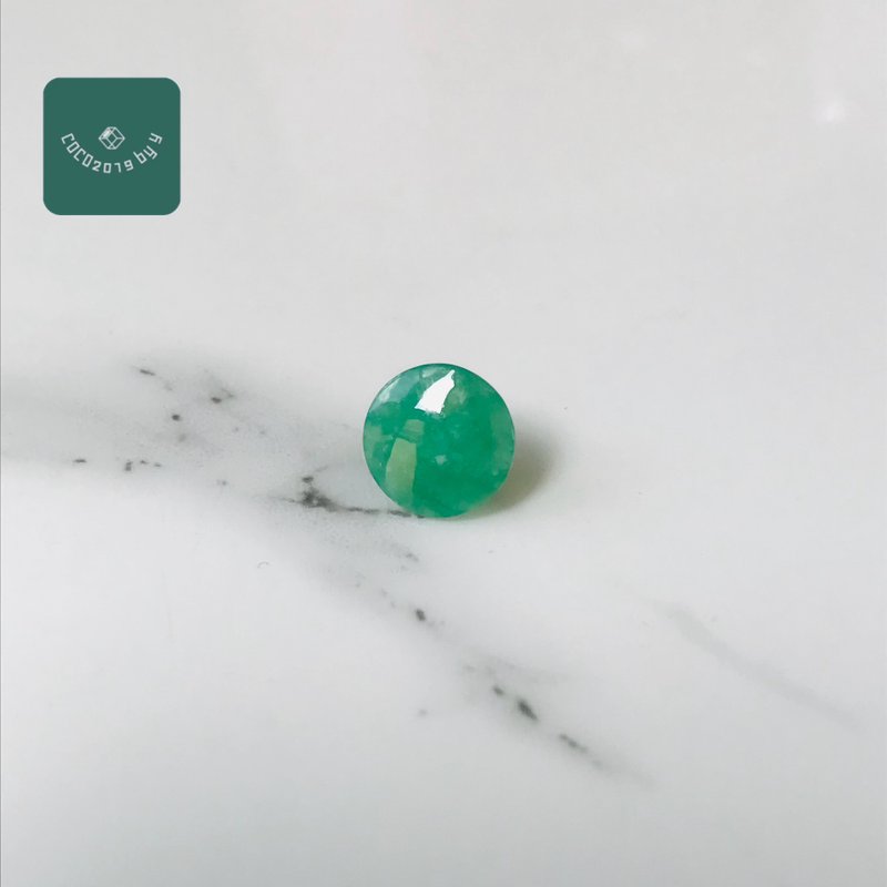 天然翡翠裸石 緬甸產 切割　R517-001 - 其他 - 玉石 綠色