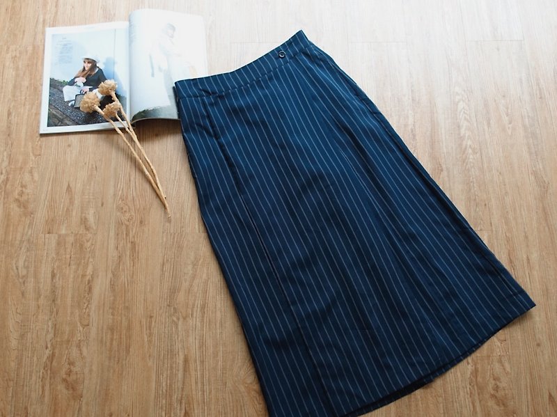 Vintage下著 / 褲裙 no.30 - 女長褲 - 其他材質 藍色