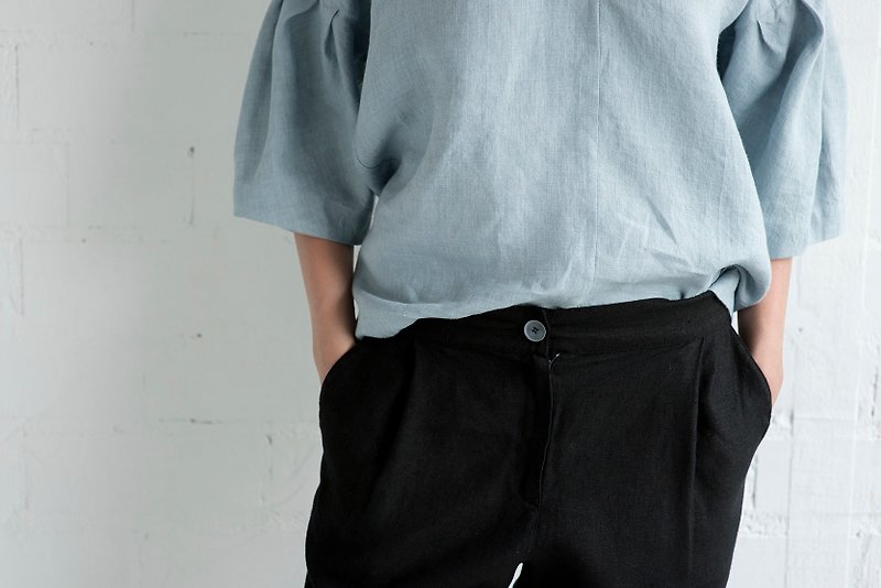 Linen Pants Motumo – 17K2 / Handmade linen pants - กางเกงขายาว - ลินิน 