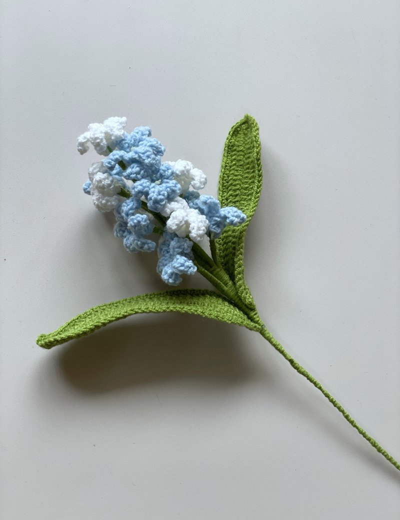 Hyacinth crochet flowers/knitted flowers/home decorations/gifts - ของวางตกแต่ง - ผ้าฝ้าย/ผ้าลินิน 