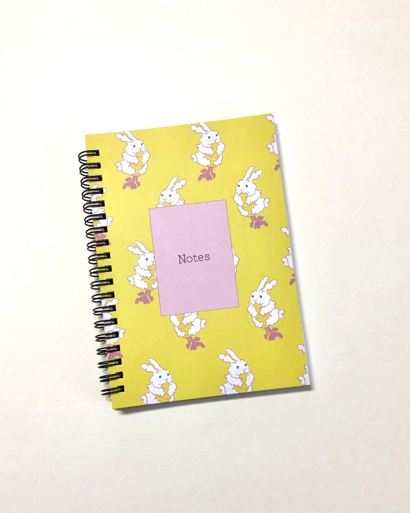 Curly Rabbit and Golden Radish | Grid Notebook - Notebooks & Journals - Paper 