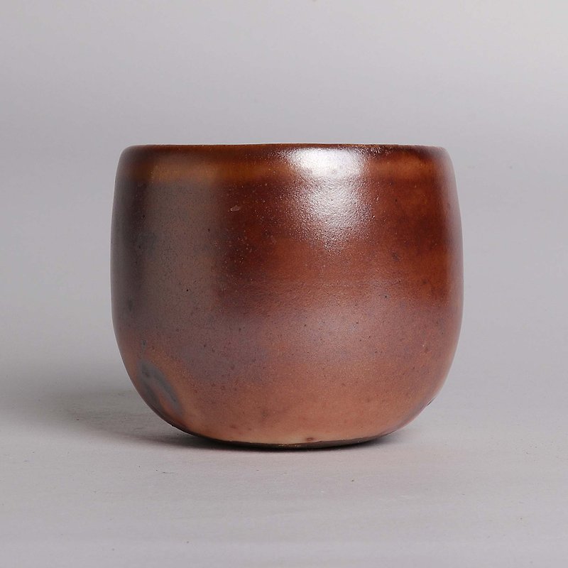 Chai burning Zhiye falling ash gold cup - Teapots & Teacups - Pottery Brown