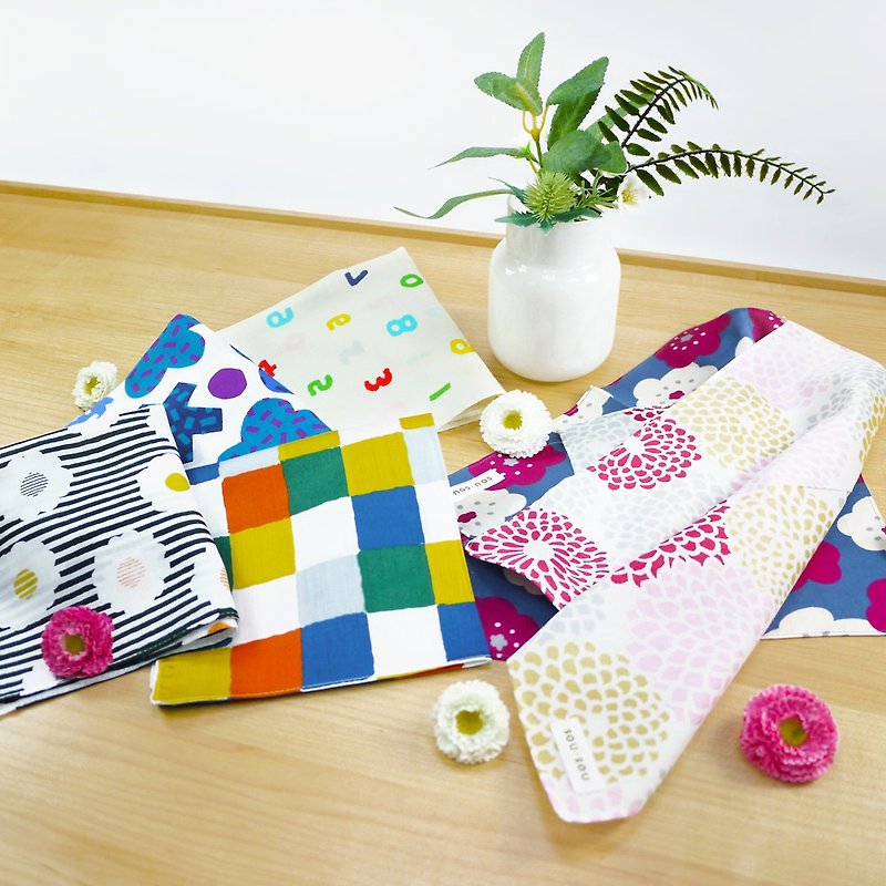 Japanese Maruma SOU SOU Kyoto New Japanese Style Universal Handkerchief - Towels - Cotton & Hemp 