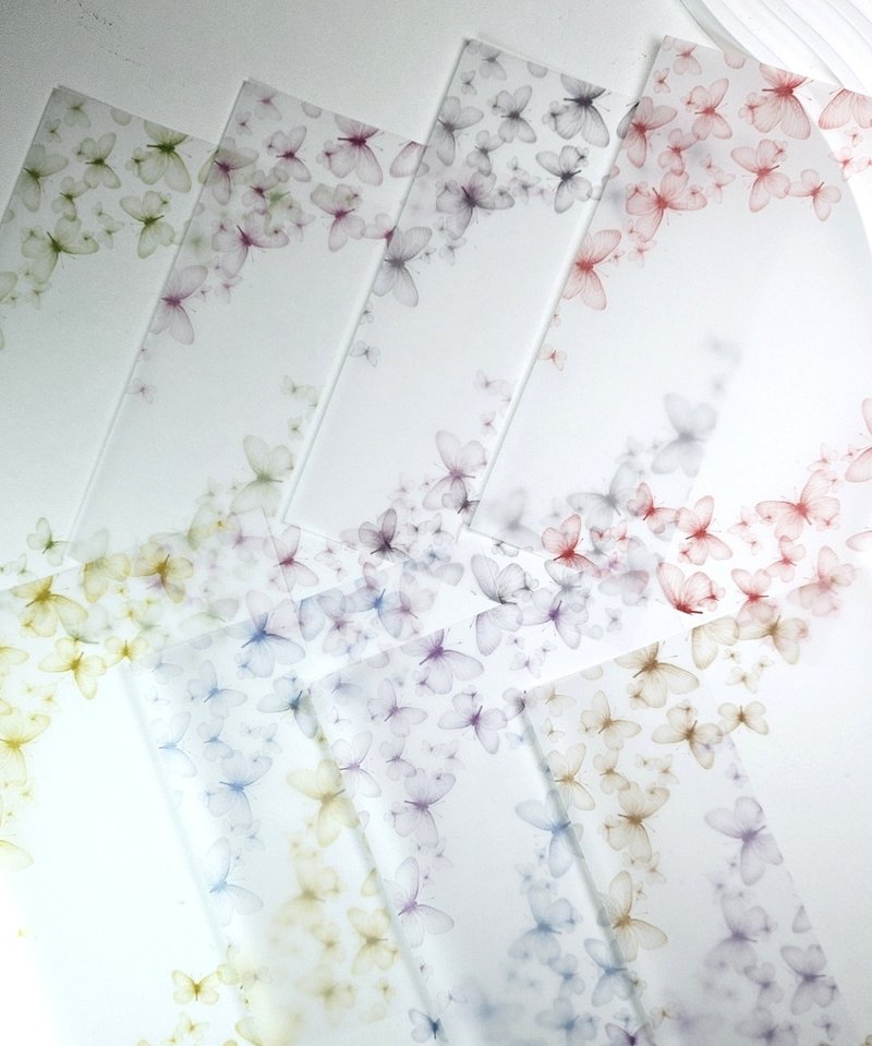 Faded Butterfly Memory Tracing Paper - 便條紙/便利貼 - 紙 多色