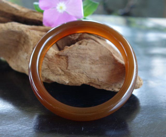 天然瑪瑙玉髓手鐲-櫻花瑪瑙櫻花瑪瑙貴妃鐲型貴妃天然瑪瑙玉髓