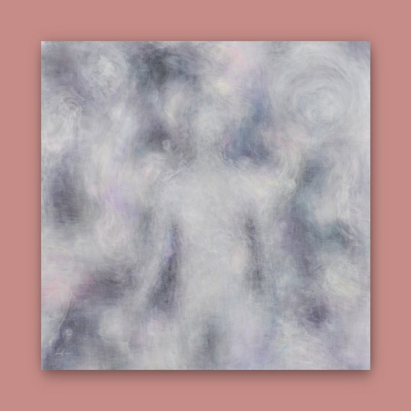 靈魂的距離 / 100 x 100 公分 / 壓克力彩 畫作 / 2015年繪 - 海報/掛畫/掛布 - 顏料 多色