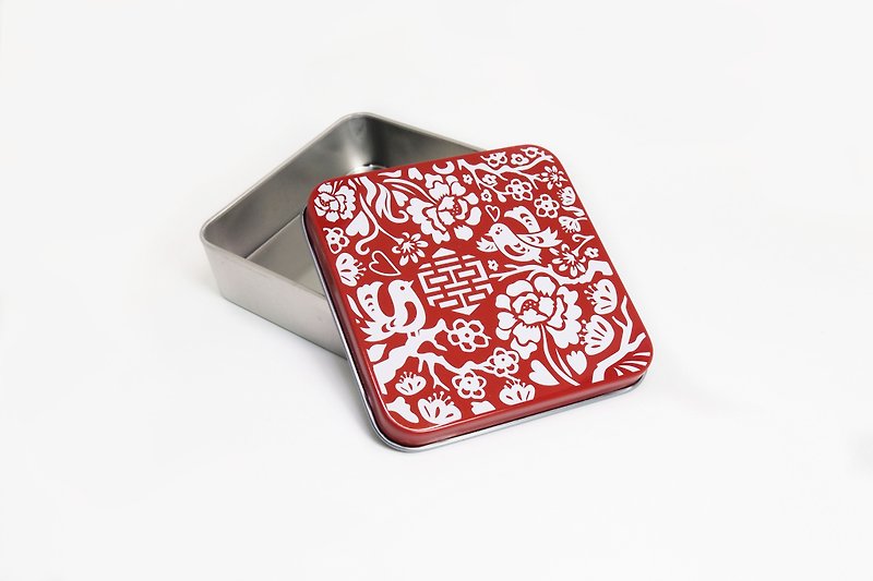 Paper-cut【Empty Tinplate Box】 - Storage - Other Metals Red
