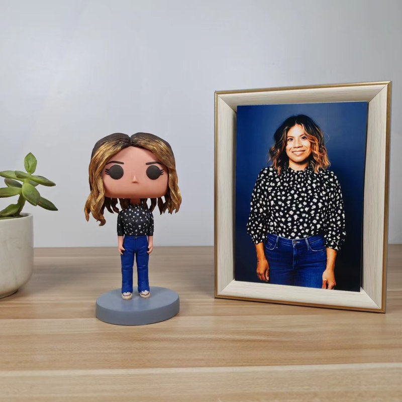 【客製化3D人像公仔】訂製手工Funko Pop男生朋友老公生日禮物 - 公仔/玩偶 - 黏土 多色