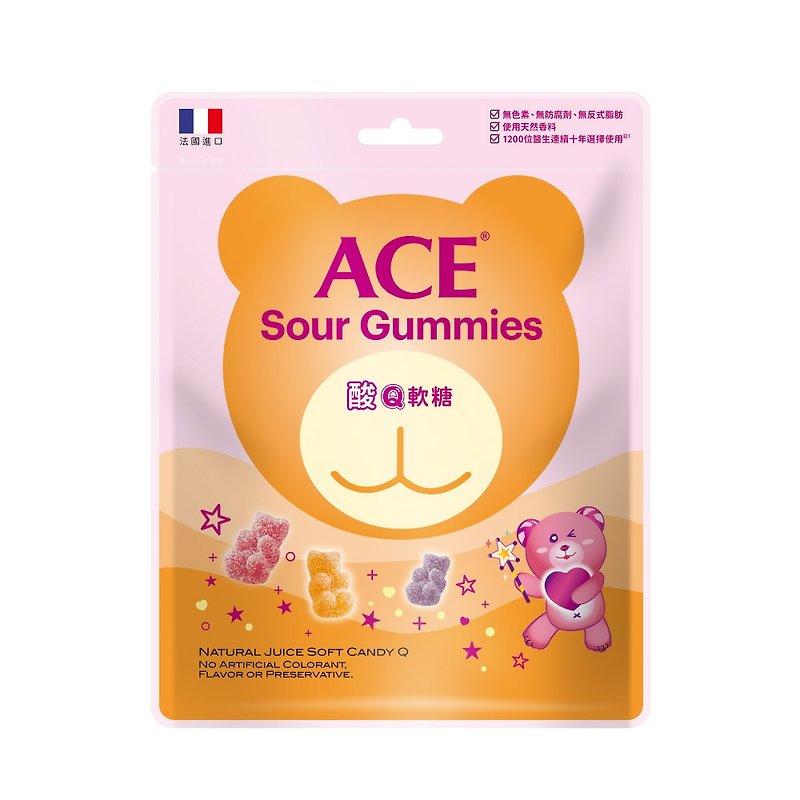ACE Sour Q Gummy Bears bulk pack 220g/bag - Snacks - Other Materials 