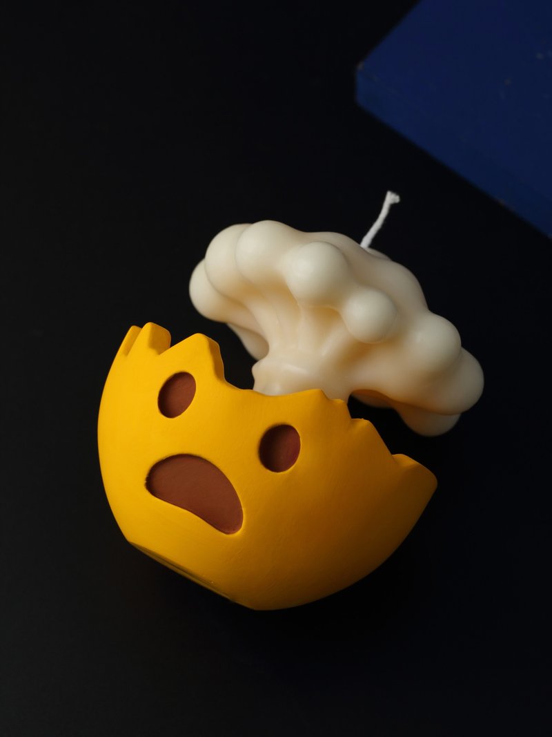 炸飛腦殼 emoji 搞怪香氛蠟燭禮盒 - 香氛蠟燭/燭台 - 蠟 