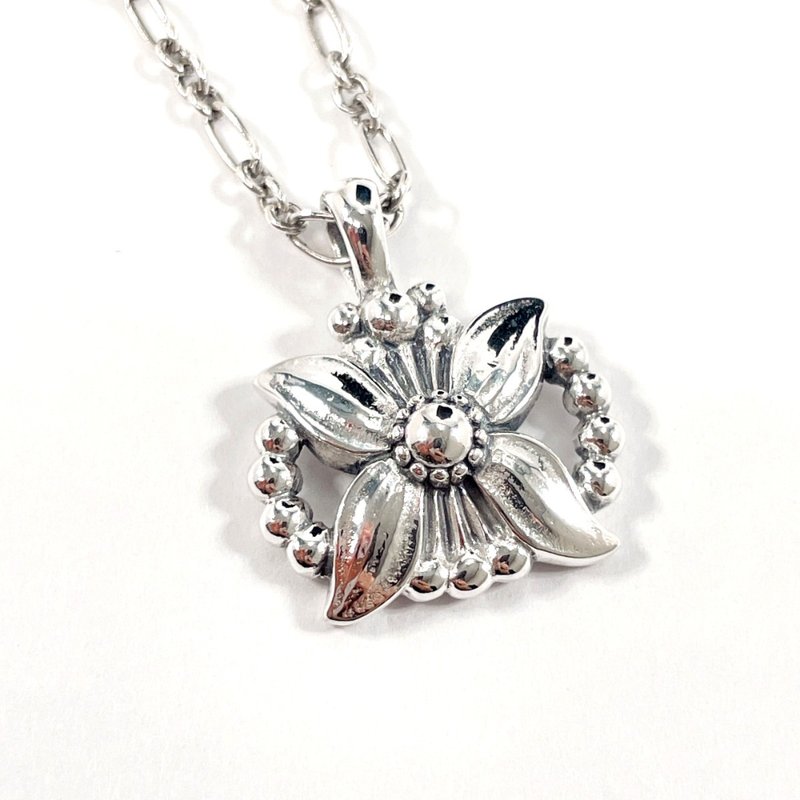 【日本直送 中古美品】ジョージジェンセン Georg Jensen ネックレス イヤーペンダント 1998 ヘリテージ コレクション シルバー925 シルバー - 項鍊 - 純銀 銀色