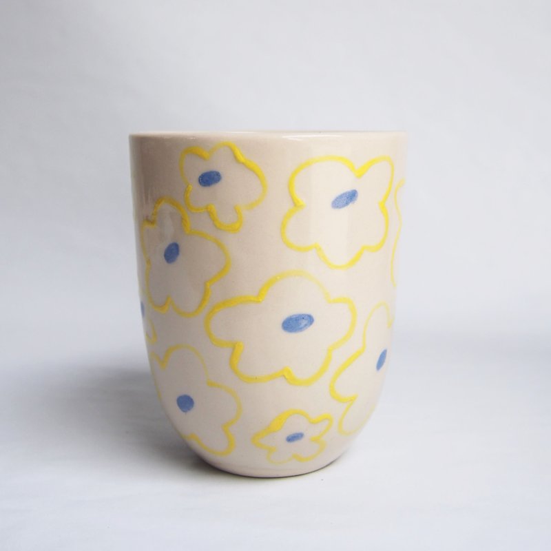 Blooming ceramic handmade