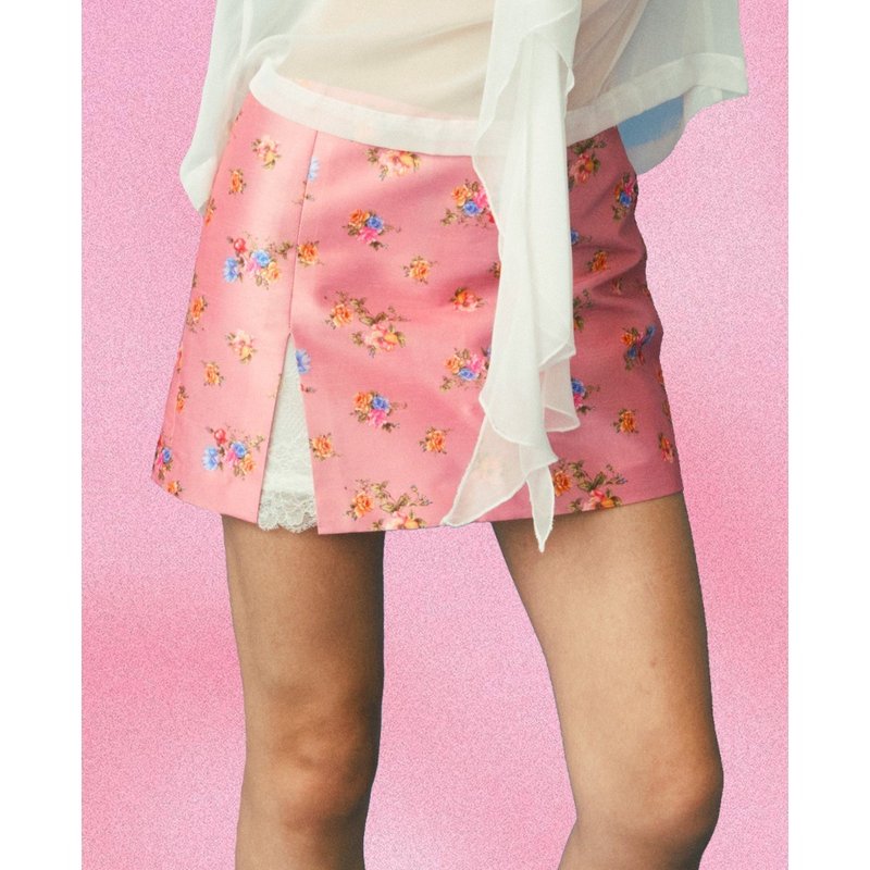 Papapetch.h - Hyacinth Skirt (Shorts inside) - 裙子/長裙 - 絲．絹 