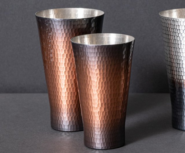 Japanese Hammered Copper Tumbler