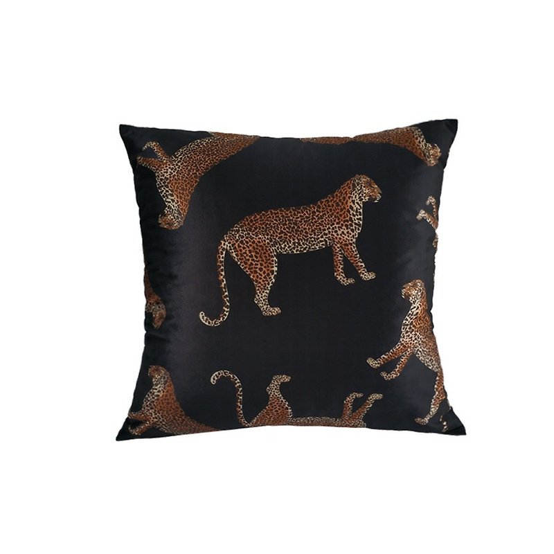 ARTISPACE Jaguar Series Italian Velvet Pillow/Cushion Cover Black All-match - Pillows & Cushions - Other Materials Black