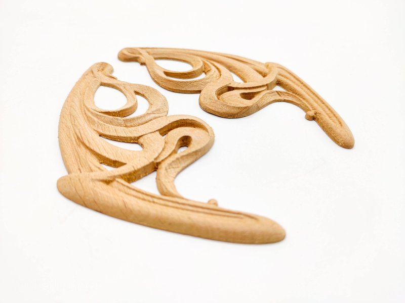 Onlay furniture corners, Shabby Chic, Wall ornament, Wood Appliques furniture - 木工/竹藝/紙雕 - 木頭 咖啡色