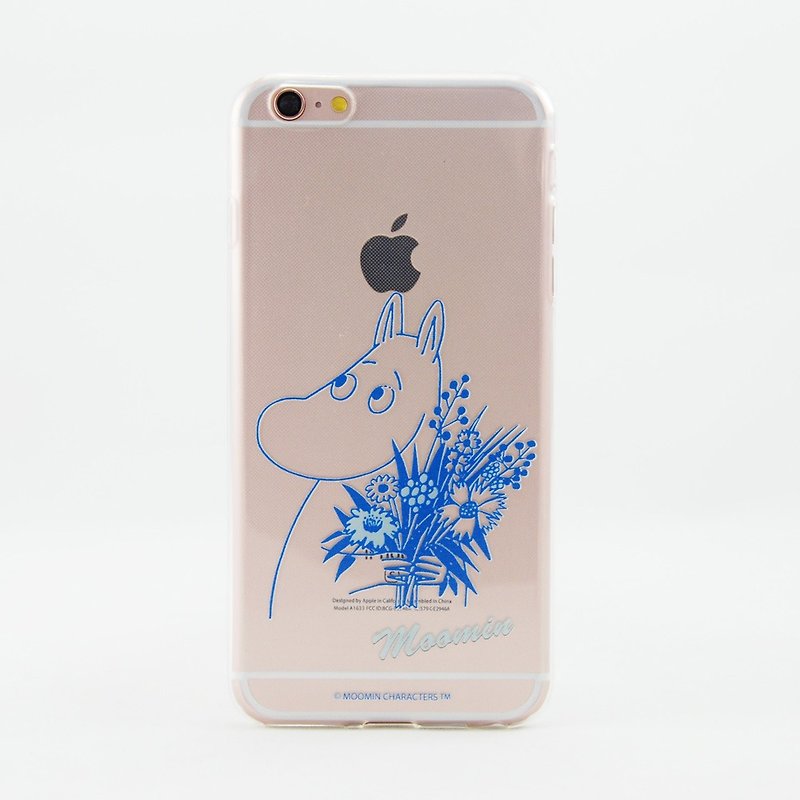 Moomin嚕嚕米授權-TPU手機殼【Moomin】 - 手機殼/手機套 - 矽膠 藍色