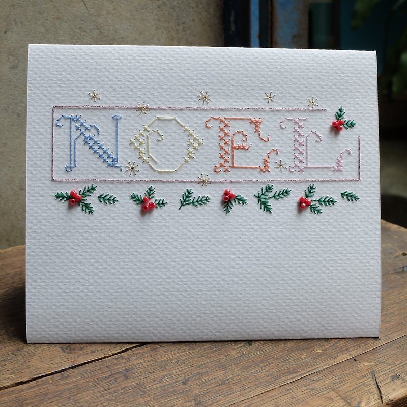 【Paper Embroidery Card】Christmas/New Year Greeting Card - Cards & Postcards - Paper 