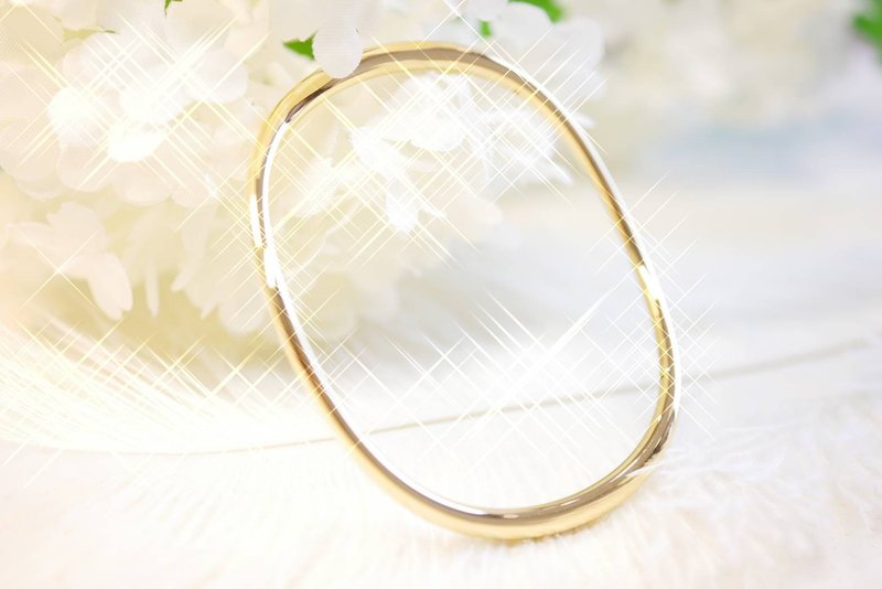 6D工藝硬金、鏡面耀眼手環 - 手鍊/手環 - 24k 金 金色