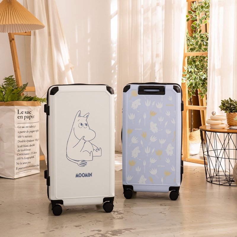 [Moomin] 28-inch fat suitcase, suitcase, trolley case (2-year warranty) - Luggage & Luggage Covers - Plastic Blue