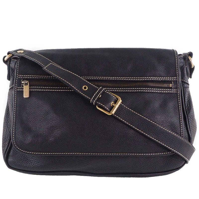 【日本直送】セリーヌ CELINE ショルダーバッグ カーフ 黒 レディース【中古】 - 側背包/斜背包 - 真皮 黑色