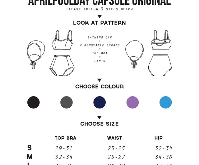 Aprilpoolday水着/ CAPSULE ORIGINAL /ブラック - ショップ