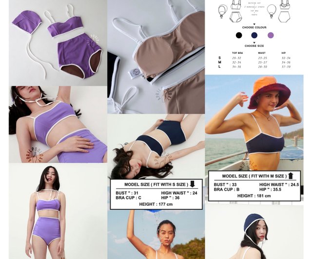 Aprilpoolday★Capsule Original 水着+キャップ付き クラシック Aprilpoolday水着/ CAPSULE ORIGINAL /ブラック - ショップ