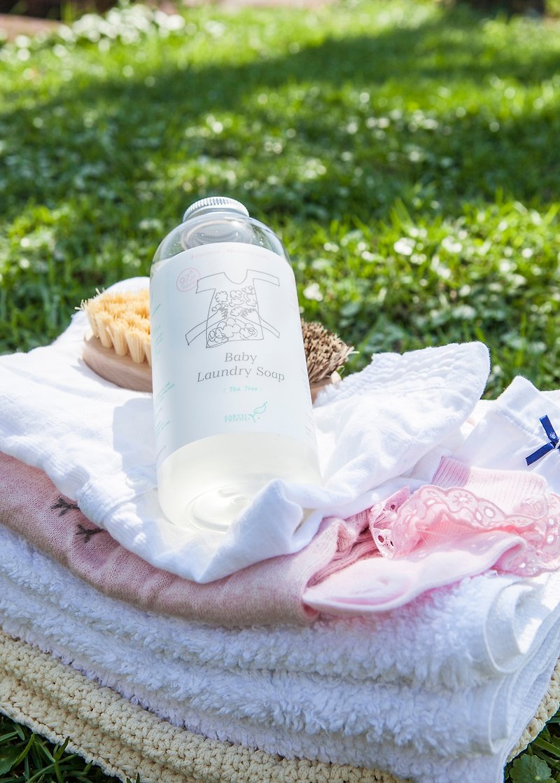 【EARTH FRIEND】Baby Laundry Soap(tea flavor) 473g / bottle - ผลิตภัณฑ์ซักผ้า - พืช/ดอกไม้ 