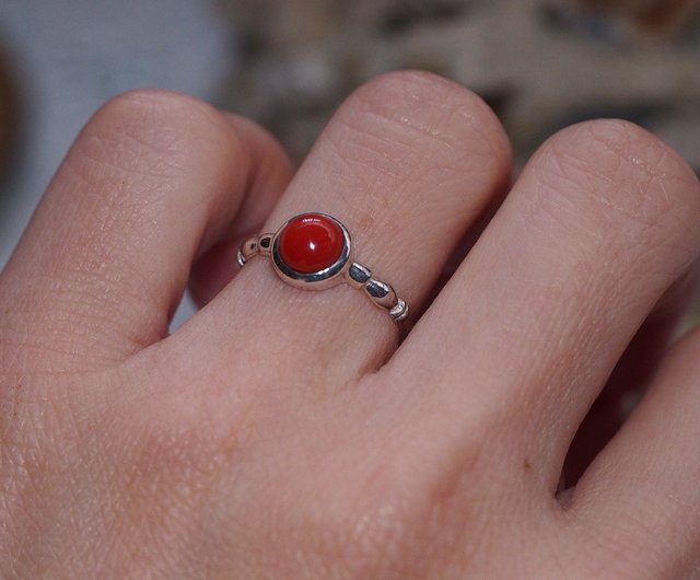 RED CORAL RING