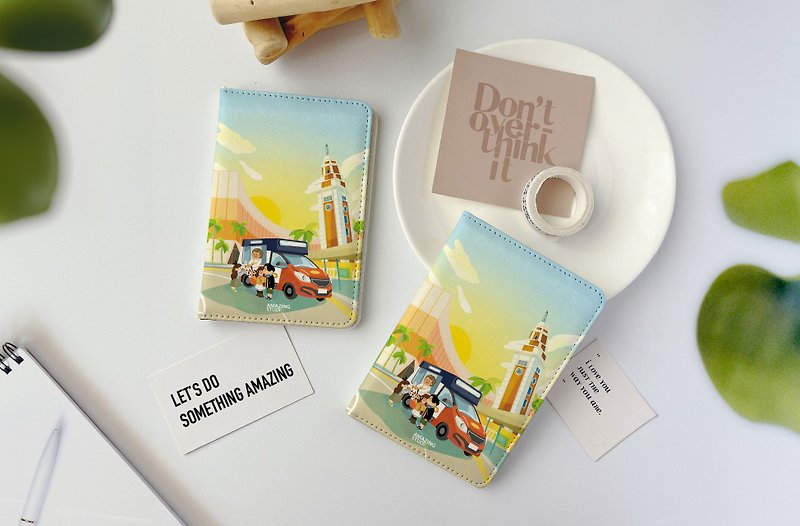 [Ice Cream Cart] Passport Cover丨Hong Kong Features丨Amazing Studio - Passport Holders & Cases - Faux Leather Multicolor