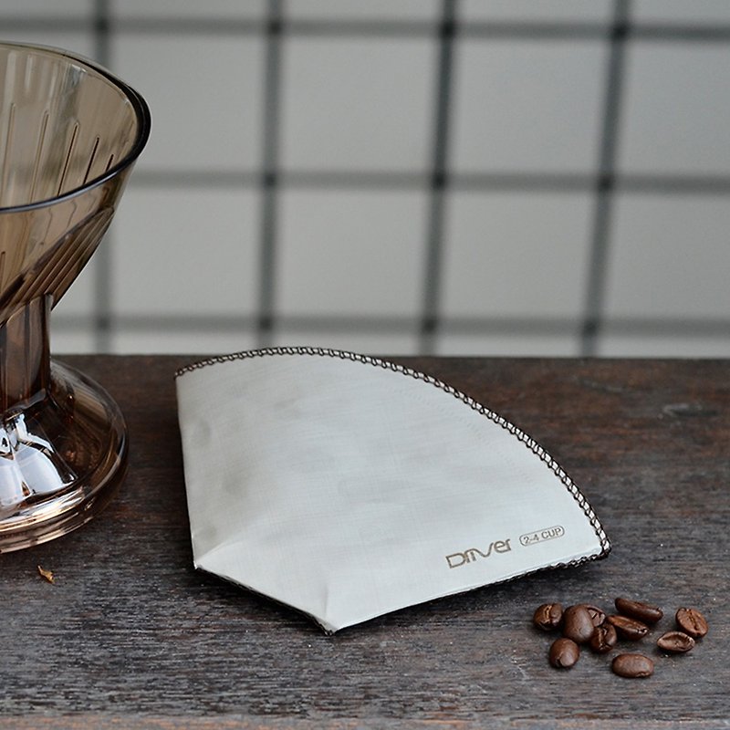 扇形不鏽鋼環保濾紙 2-4cup - 咖啡壺/咖啡器具 - 不鏽鋼 