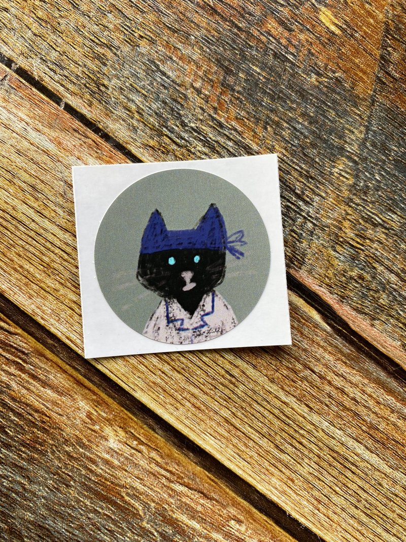 Asi the Black Cat - Leonardo da Vinci - Stickers - Waterproof Material 