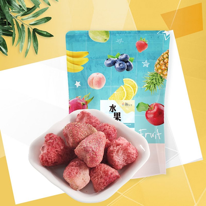 [Two and a half fruit freeze-dried] Strawberry flavor - Dried Fruits - Fresh Ingredients Multicolor