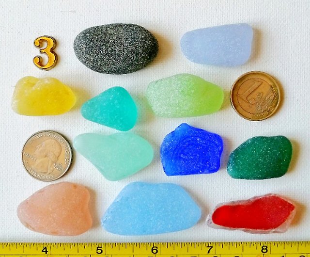 Rare Sea glass Bulk Sea glass beads.Sea glass jewelry Genuine Sea