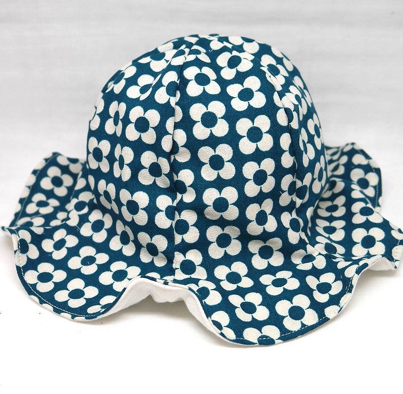 ☆ early summer sale ☆ Tulip hat / flower - Bibs - Cotton & Hemp Blue